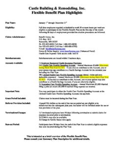 Castle Building & Remodeling, Inc. - Twin Cities Design / Build Firm|2018 Flex Highlight Sheet