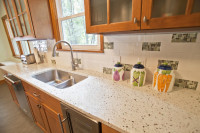 View of Countertops in Kitchen After Remodel
