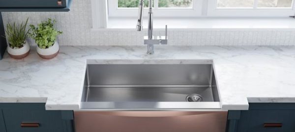Elkay S Stainless Steel Farmhouse Sink With Interchangeable