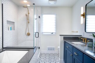 bathroom transitional style