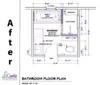 After floorplan Project 3291-1 bathroom