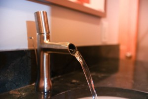 Bathroom faucet detail