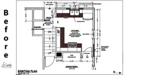 Before Floorplan Project 3350-1 Kitchen Minneapolis