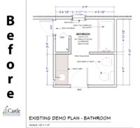 Before floorplan Project 3291-1 bathroom