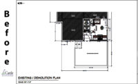 Before floorplan Project 3363-1 kitchen addition minneapolis