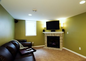 Castle Building & Remodeling, Inc. - Twin Cities Design / Build Firm | View of Living Space in Basement Remodel