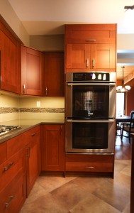 Cabinetry and double oven