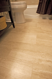 Castle Building & Remodeling, Inc. - Twin Cities Design / Build Firm | View of Floor Tile in Bathroom Remodel