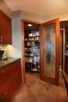 Custom pantry and glass door
