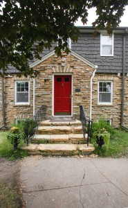 Exterior finished siding detail