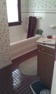 Bathroom before remodel