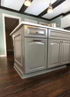 Island cabinetry detail
