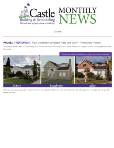 Castle Building & Remodeling, Inc. - Twin Cities Design / Build Firm | July 2019 Newsletter