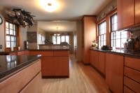 Kitchen cabinetry and island