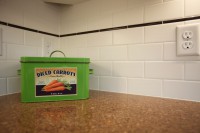 Kitchen tile and countertop detail