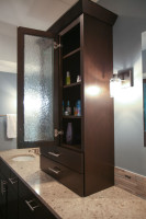 Master bath cabinetry detail