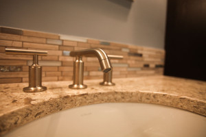Master bath sink detail