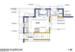 Castle Building & Remodeling, Inc. - Twin Cities Design / Build Firm | Project 1427-4 before kitchen floorplan