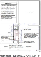 Project 1427-5 after closet turned wetbar floorplan