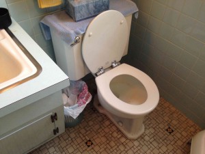 Bathroom before remodel