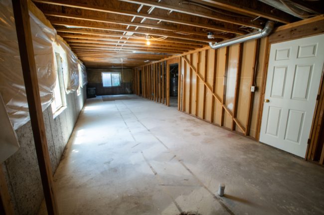 Unfinished basement