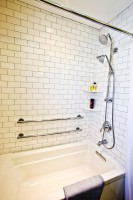 Shower grab bar